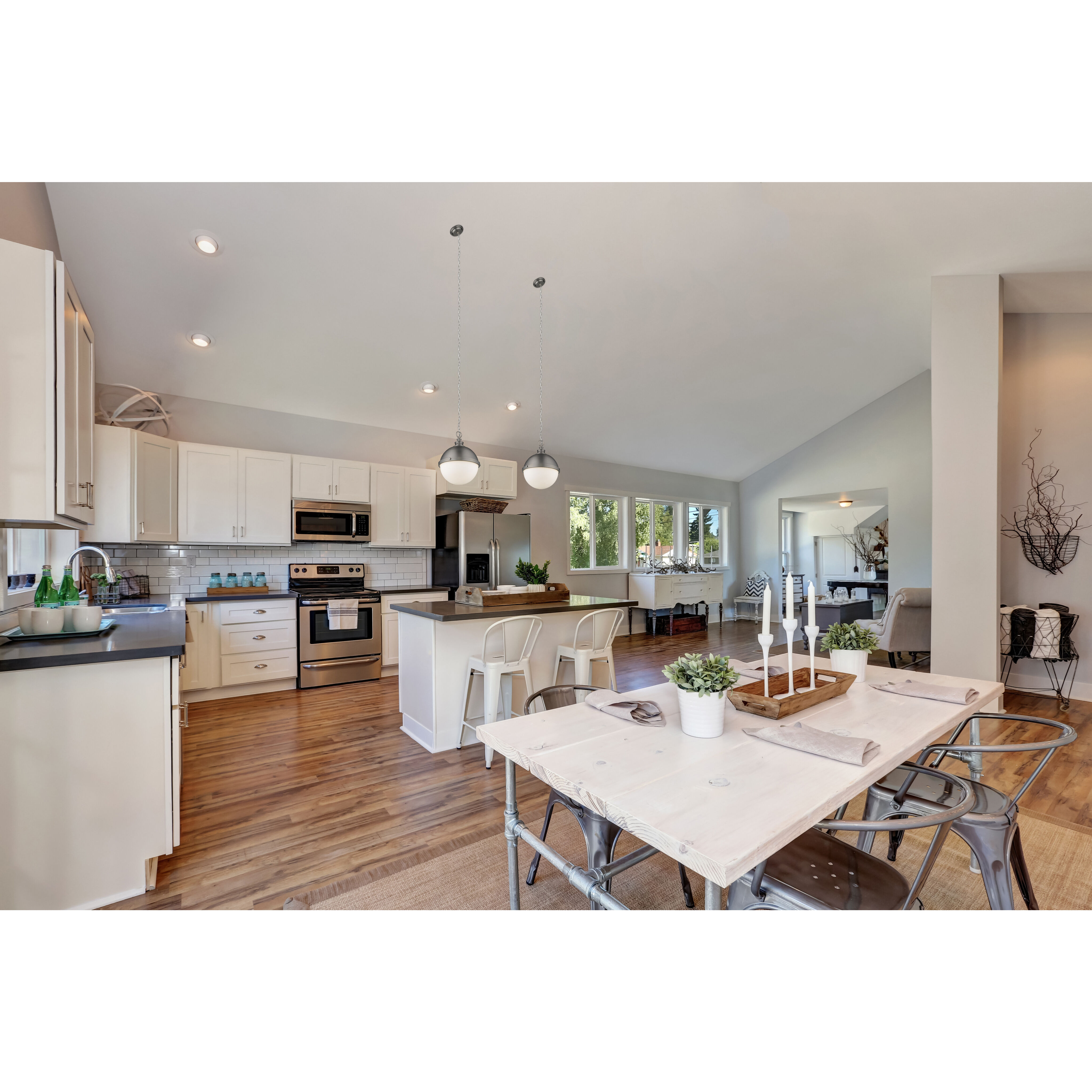 Peyton 2 Light 11.5 inch Antique Nickel Pendant Ceiling Light