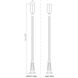 Leland LED 112.5 inch Sand Black Outdoor Post Mounted Fixture