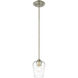 Joliet 1 Light 5.5 inch Brushed Nickel Pendant Ceiling Light