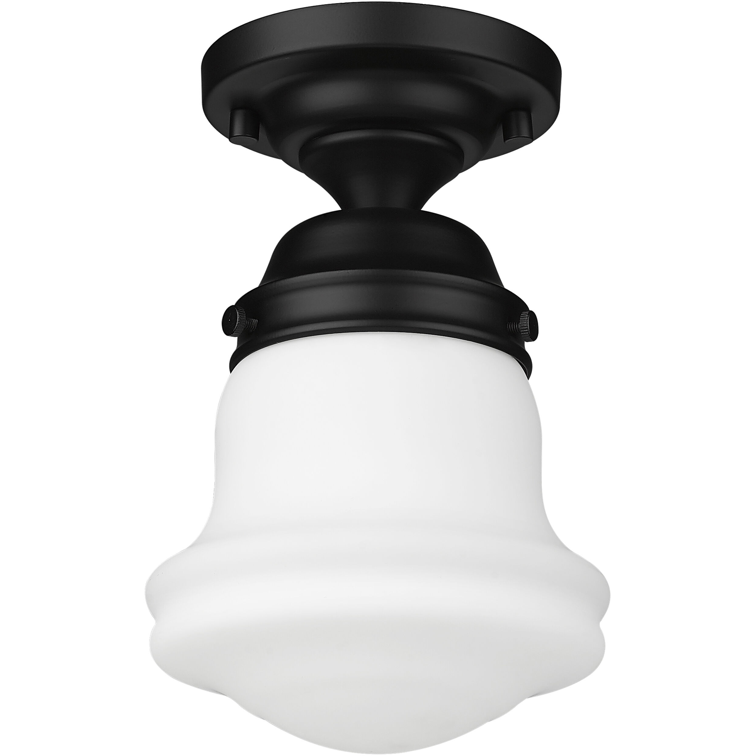 Vaughn 1 Light 6 inch Matte Black Flush Mount Ceiling Light