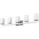 Tidal 5 Light 40 inch Chrome Vanity Wall Light