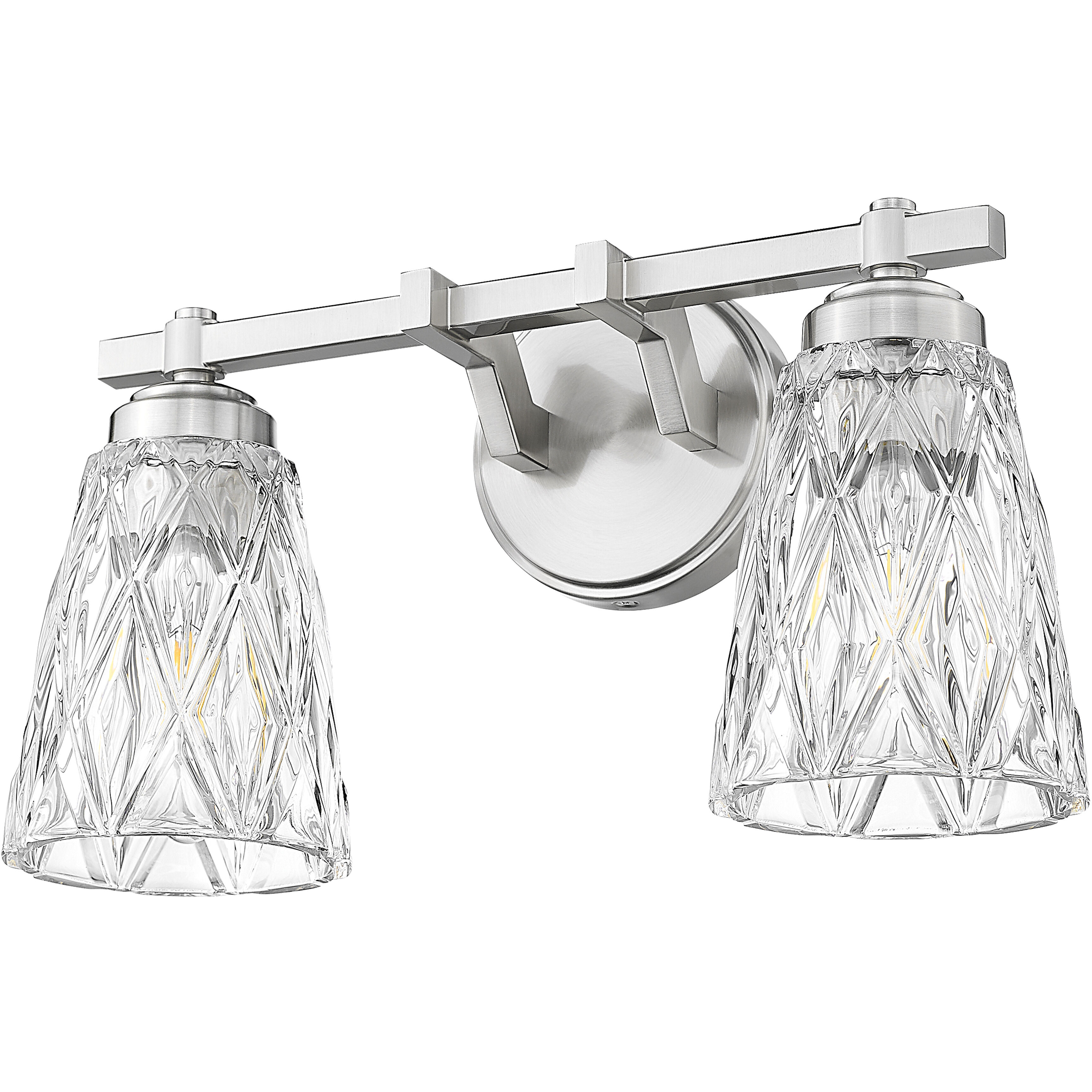 Andree Vanity Wall Light in Brushed Nickel