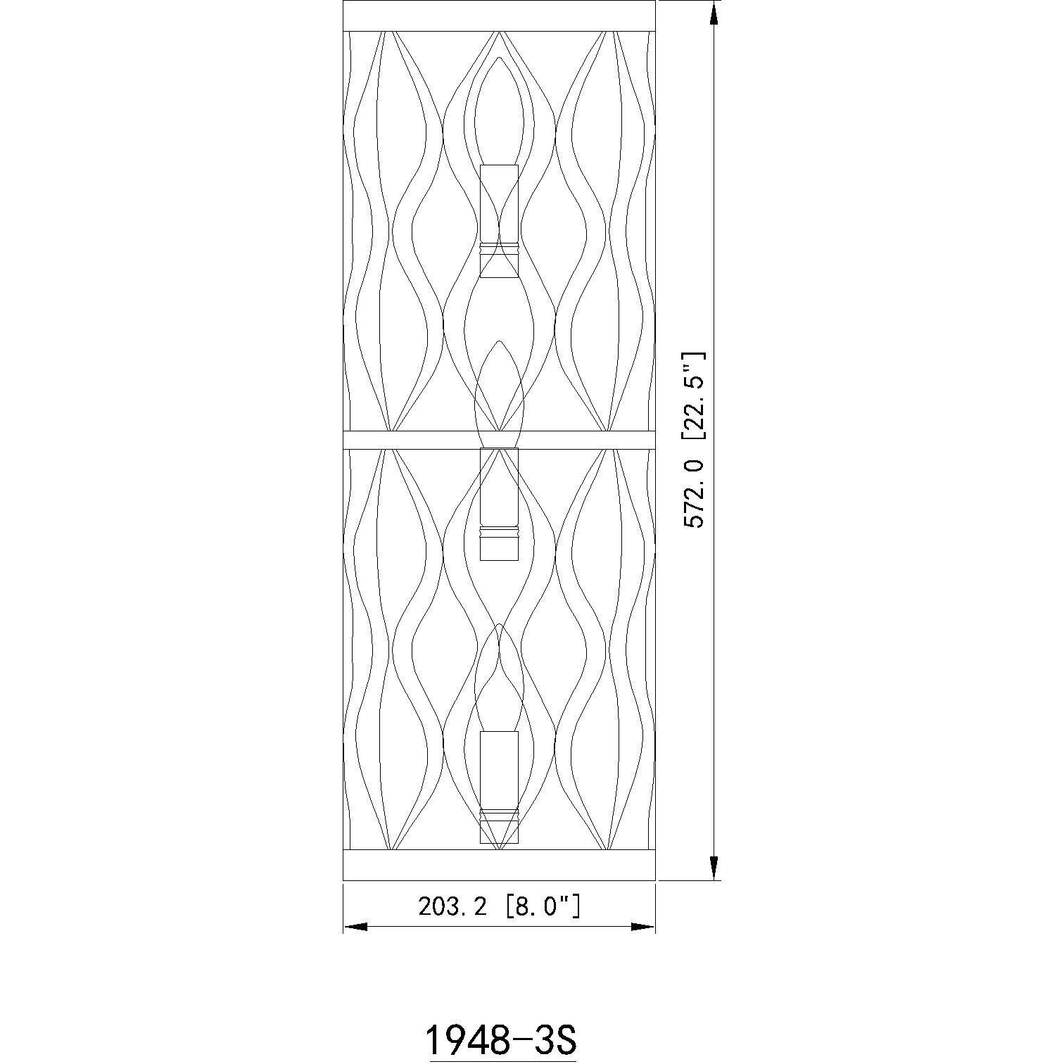 Harden 3 Light 8 inch Modern Gold Wall Sconce Wall Light