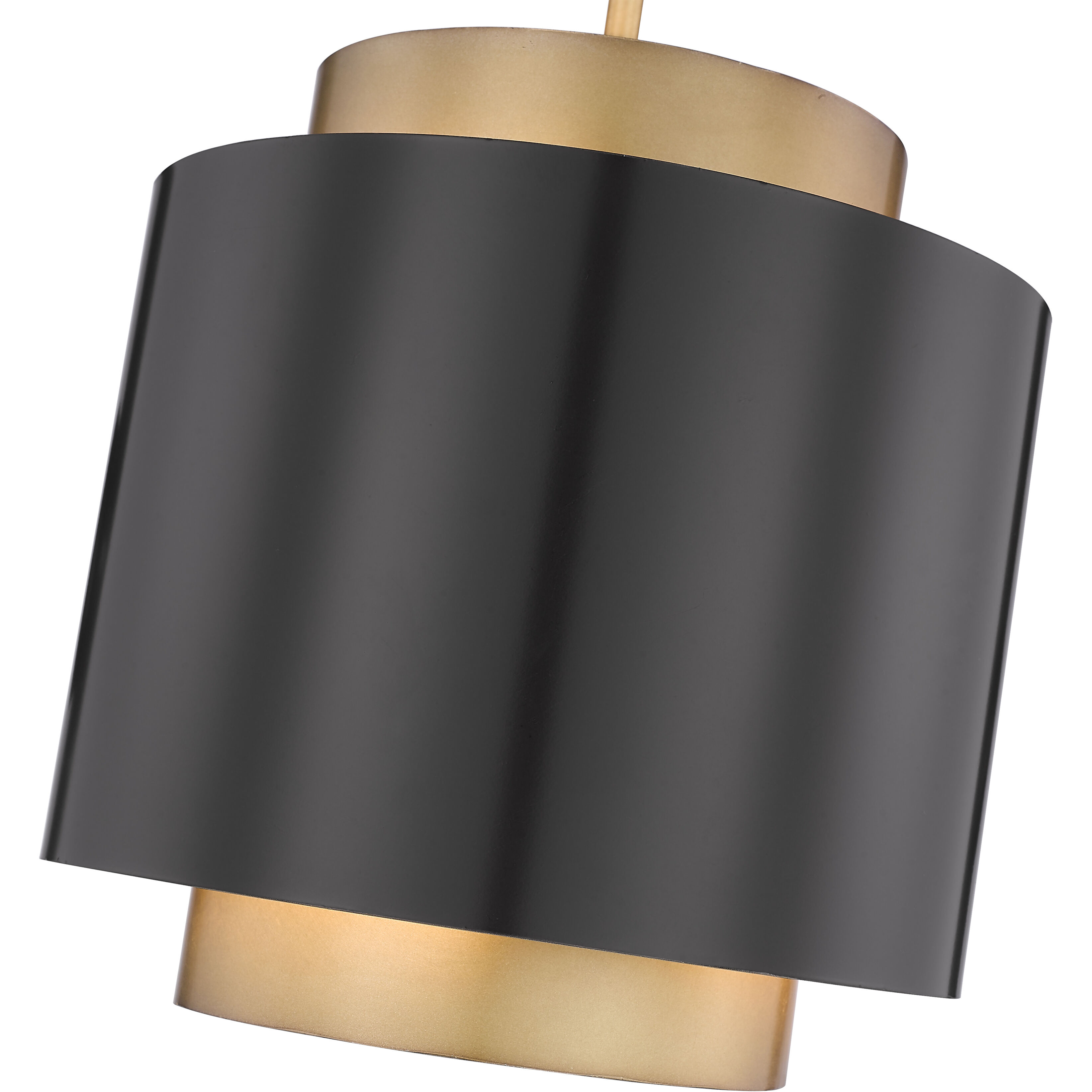 Harlech 1 Light 12.25 inch Bronze and Rubbed Brass Pendant Ceiling Light in Bronze and Brass