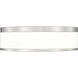 Ballord LED 12 inch Brushed Nickel Flush Mount Ceiling Light