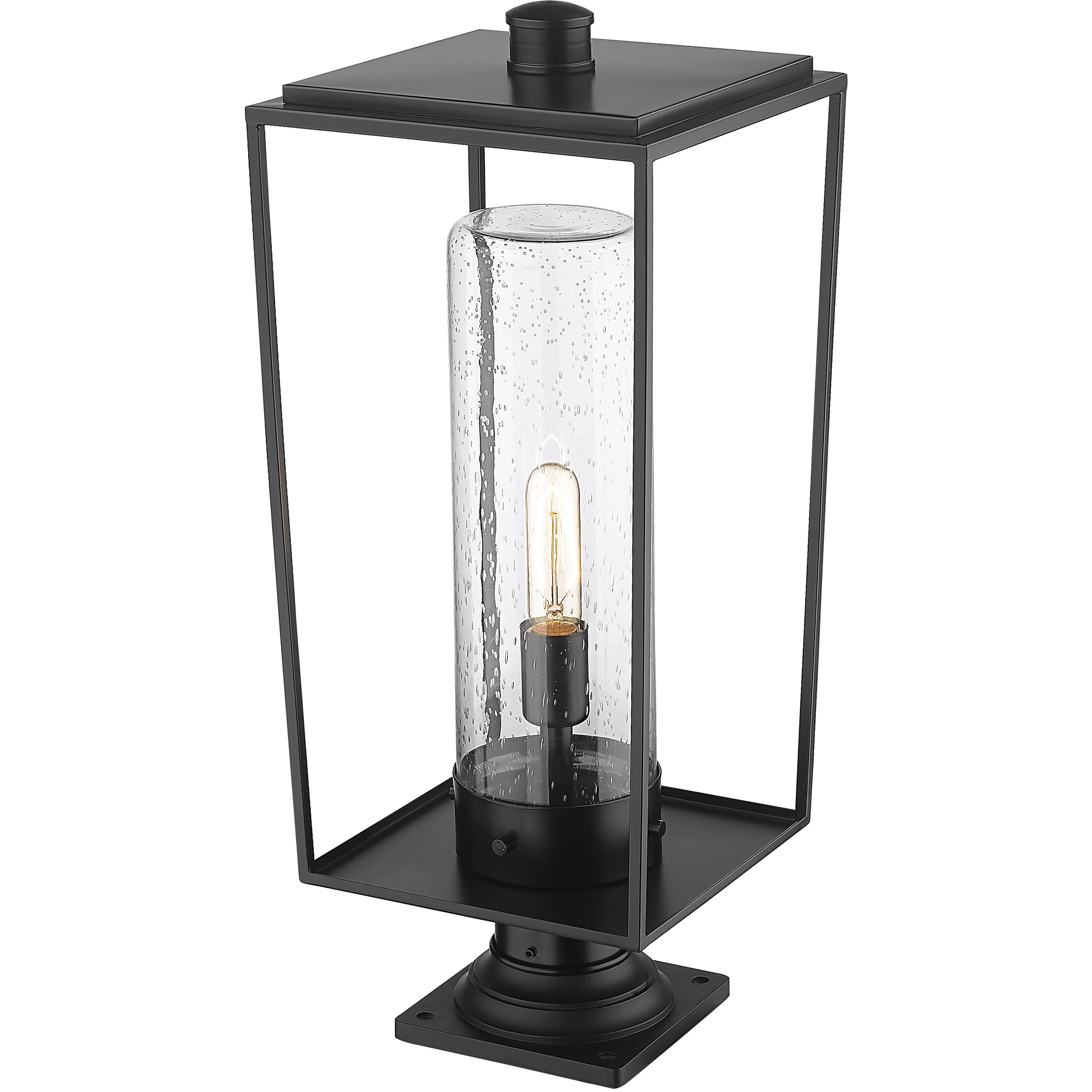 Sheridan 1 Light 24.5 inch Black Outdoor Pier Mounted Fixture