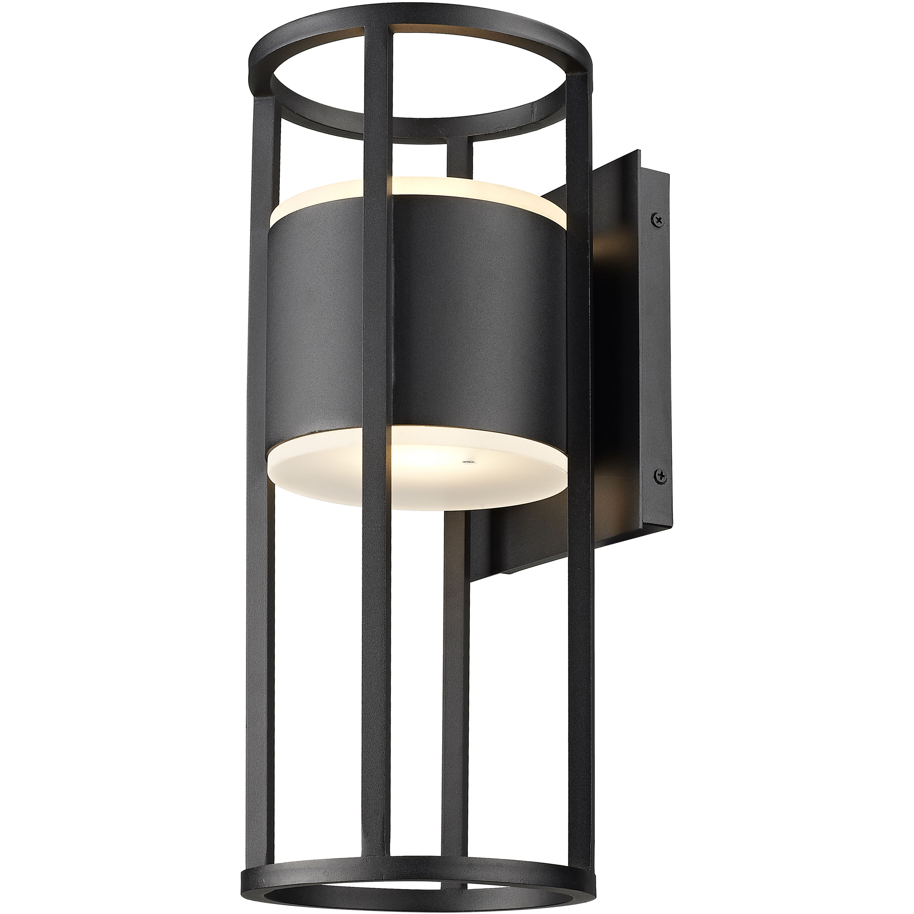Luca LED 18 inch Black Outdoor Wall Light