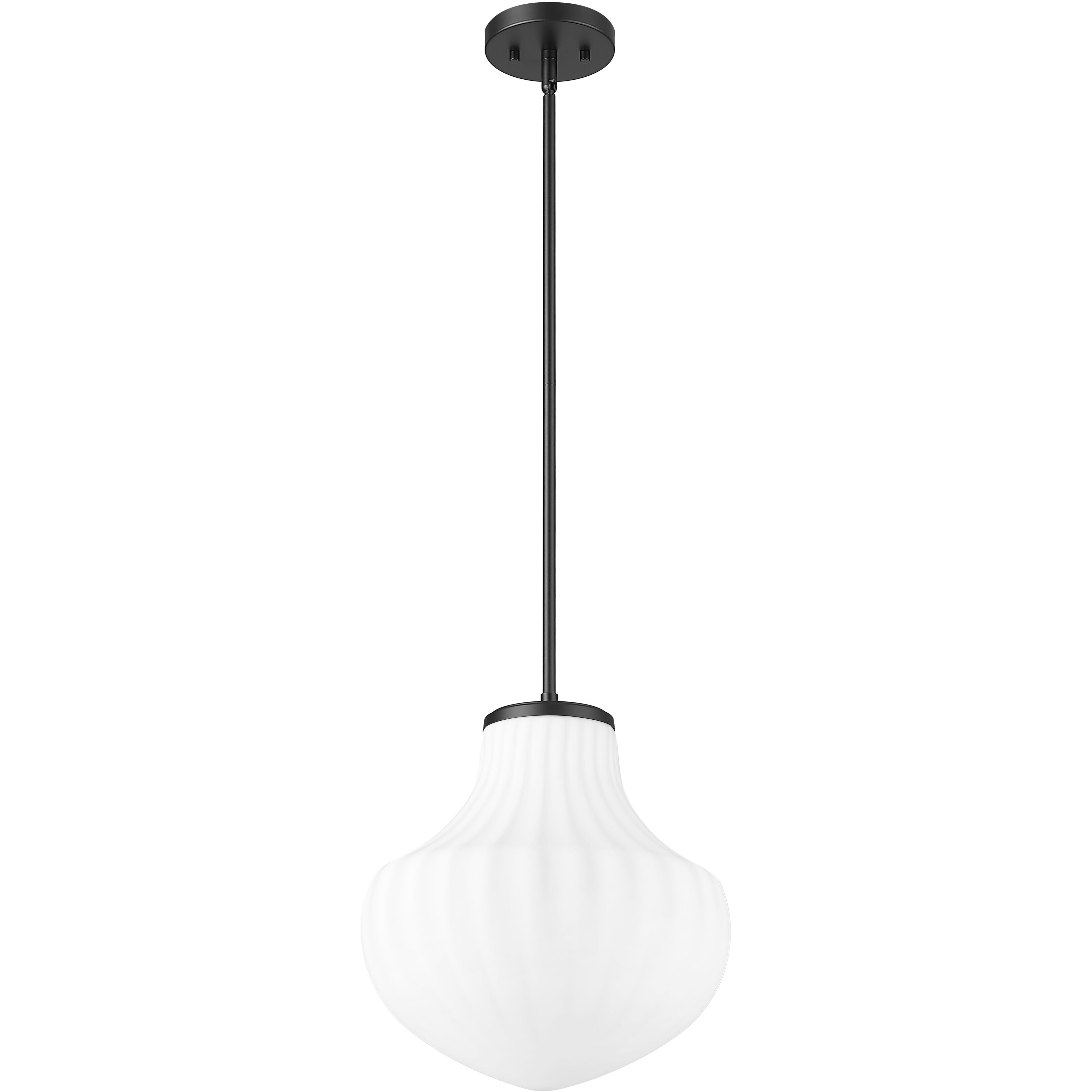 Newbury 1 Light 13 inch Matte Black Pendant Ceiling Light