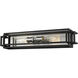 Titania 2 Light 24 inch Black and Brushed Nickel Vanity Wall Light