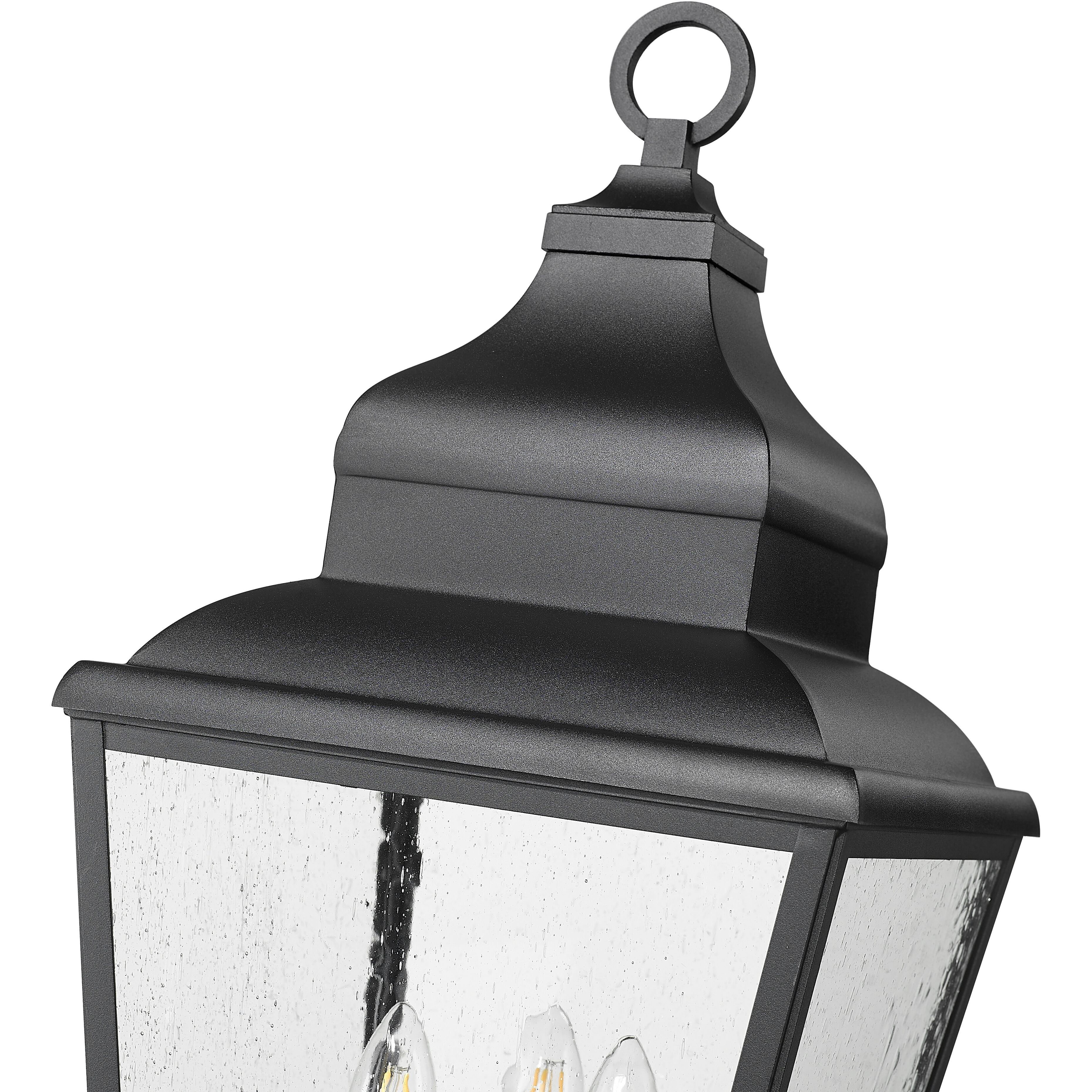 Raphael 3 Light 120.75 inch Sand Black Outdoor Post Mounted Fixture in Soft Sand Black