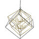 Euclid 12 Light 47.5 inch Olde Brass and Bronze Chandelier Ceiling Light