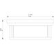 Willow 2 Light 12 inch Bronze Flush Mount Ceiling Light