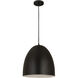 Z-Studio 3 Light 19 inch Satin Black Pendant Ceiling Light in Matte Black