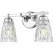 Andree 2 Light 16 inch Chrome Bathroom Vanity Wall Light