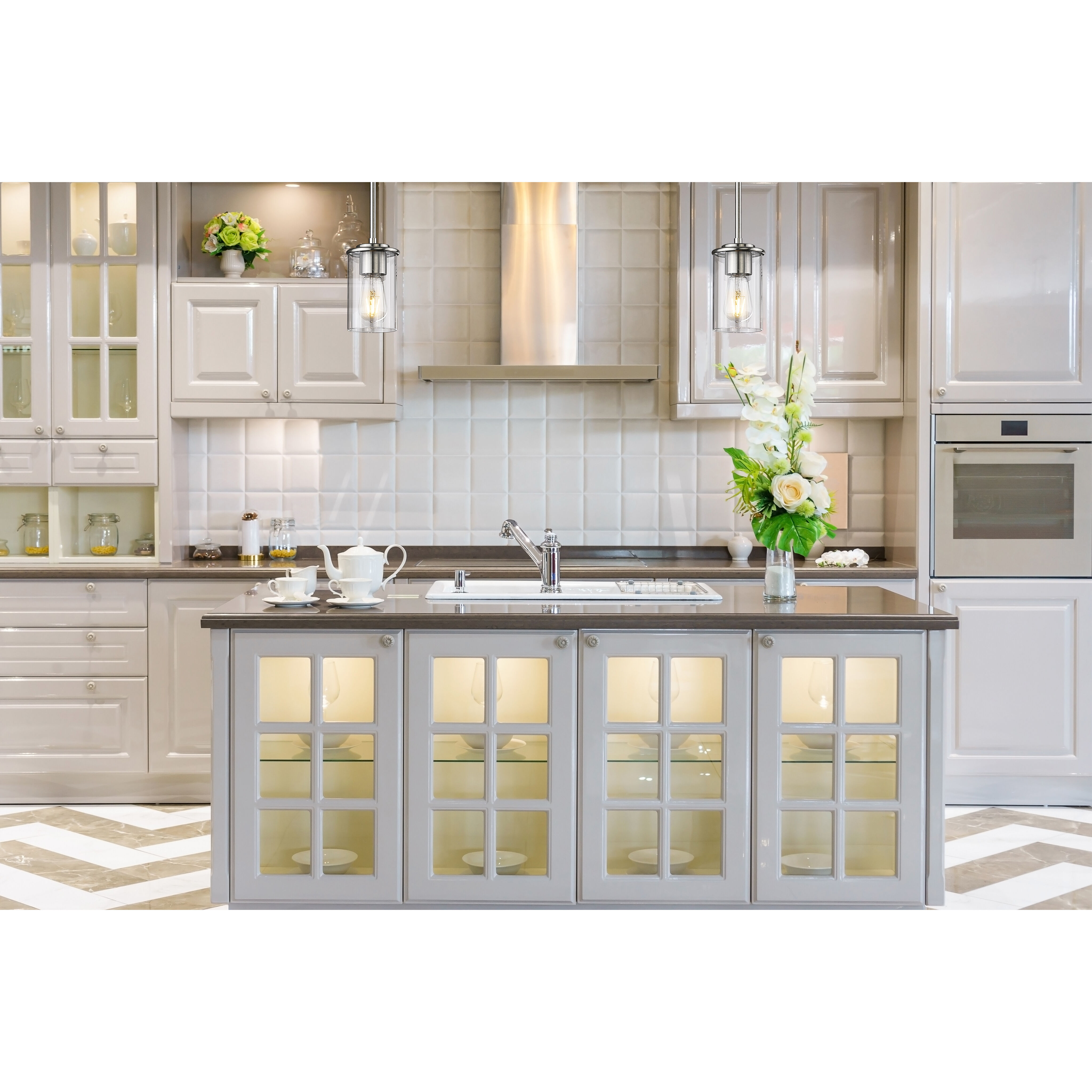 Thayer 1 Light 4.75 inch Brushed Nickel Pendant Ceiling Light