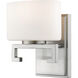 Privet LED 6.75 inch Brushed Nickel Wall Sconce Wall Light