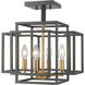 Titania 4 Light 14 inch Bronze and Olde Brass Semi Flush Mount Ceiling Light