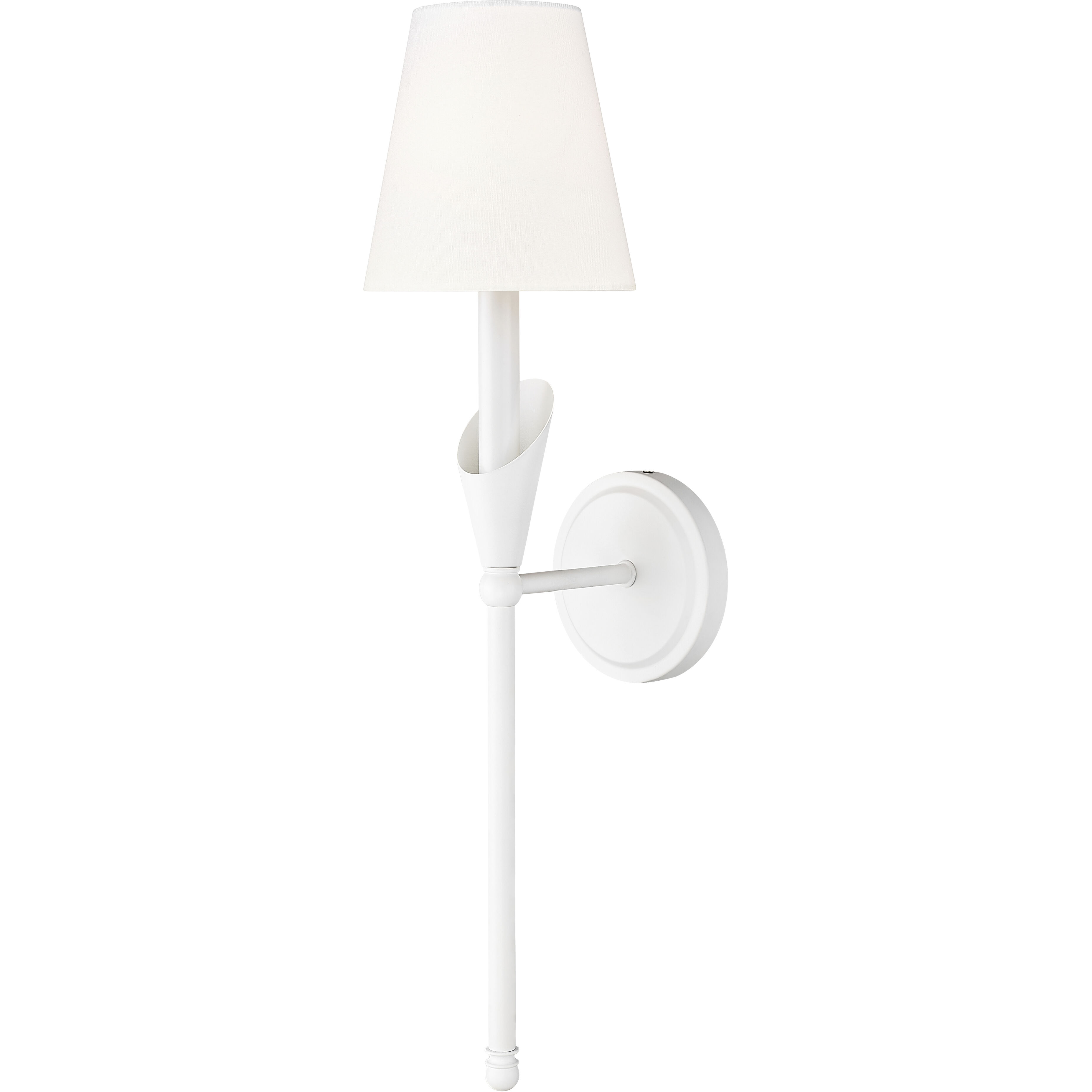 Claudelle Wall Sconce Wall Light in Textured White