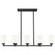 Oren Linear Chandelier Ceiling Light in Matte Black