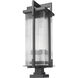 Fortis 3 Light 35 inch Sand Black Outdoor Pier Mounted Fixture