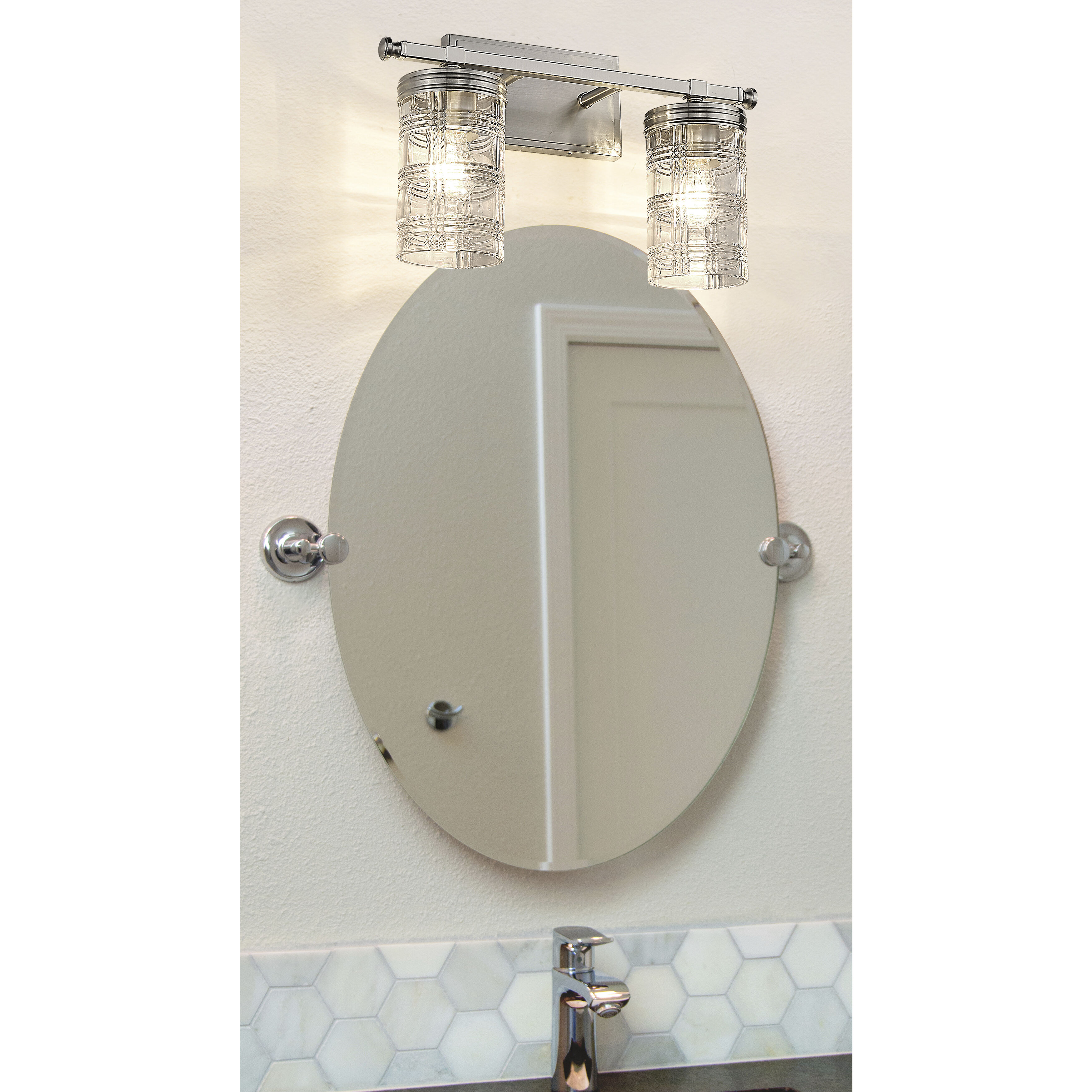 Archer 2 Light 17.75 inch Brushed Nickel Vanity Wall Light