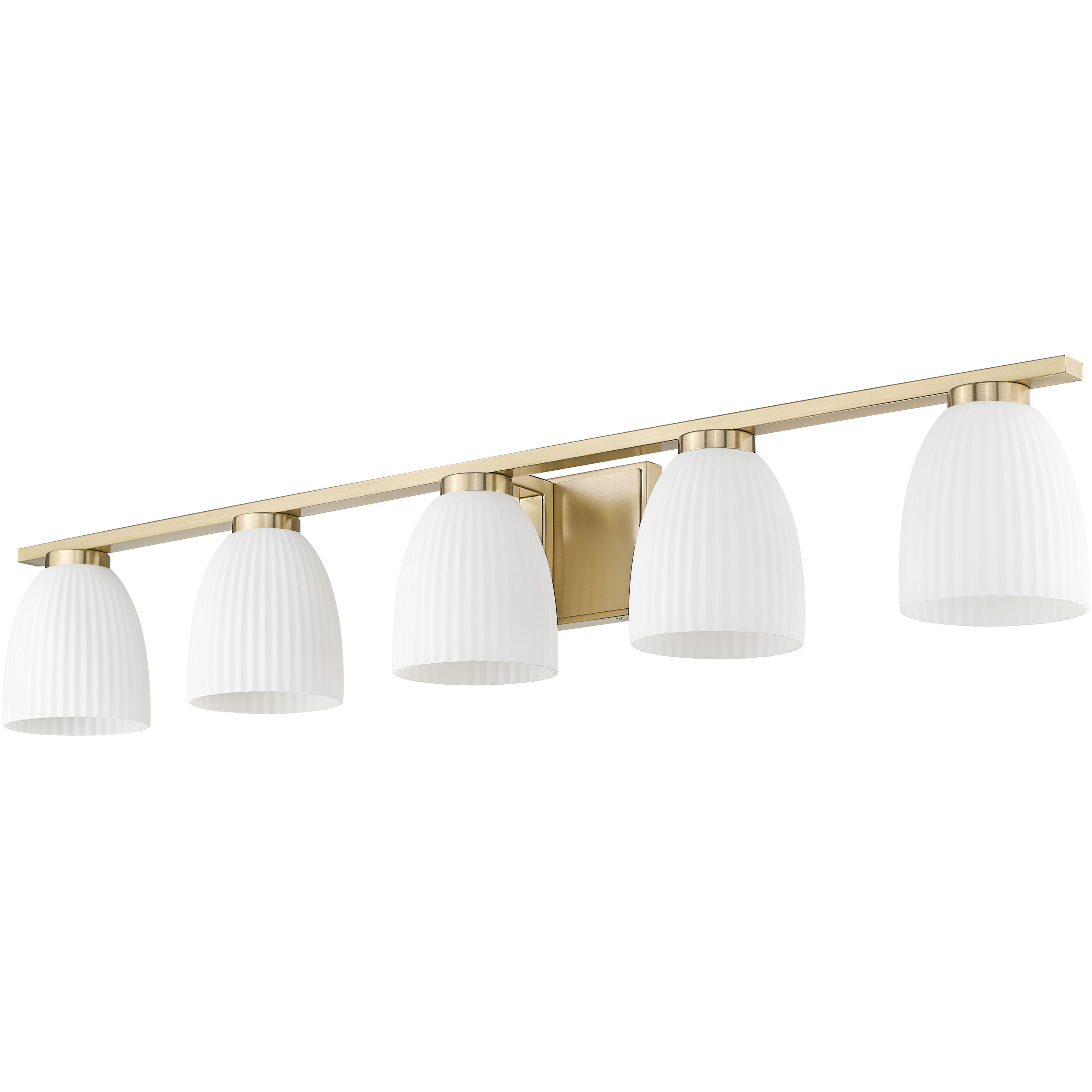 Naya 5 Light 40 inch Modern Gold Bath Vanity Light Wall Light