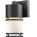 Luminata LED 8.88 inch Black Outdoor Wall Light