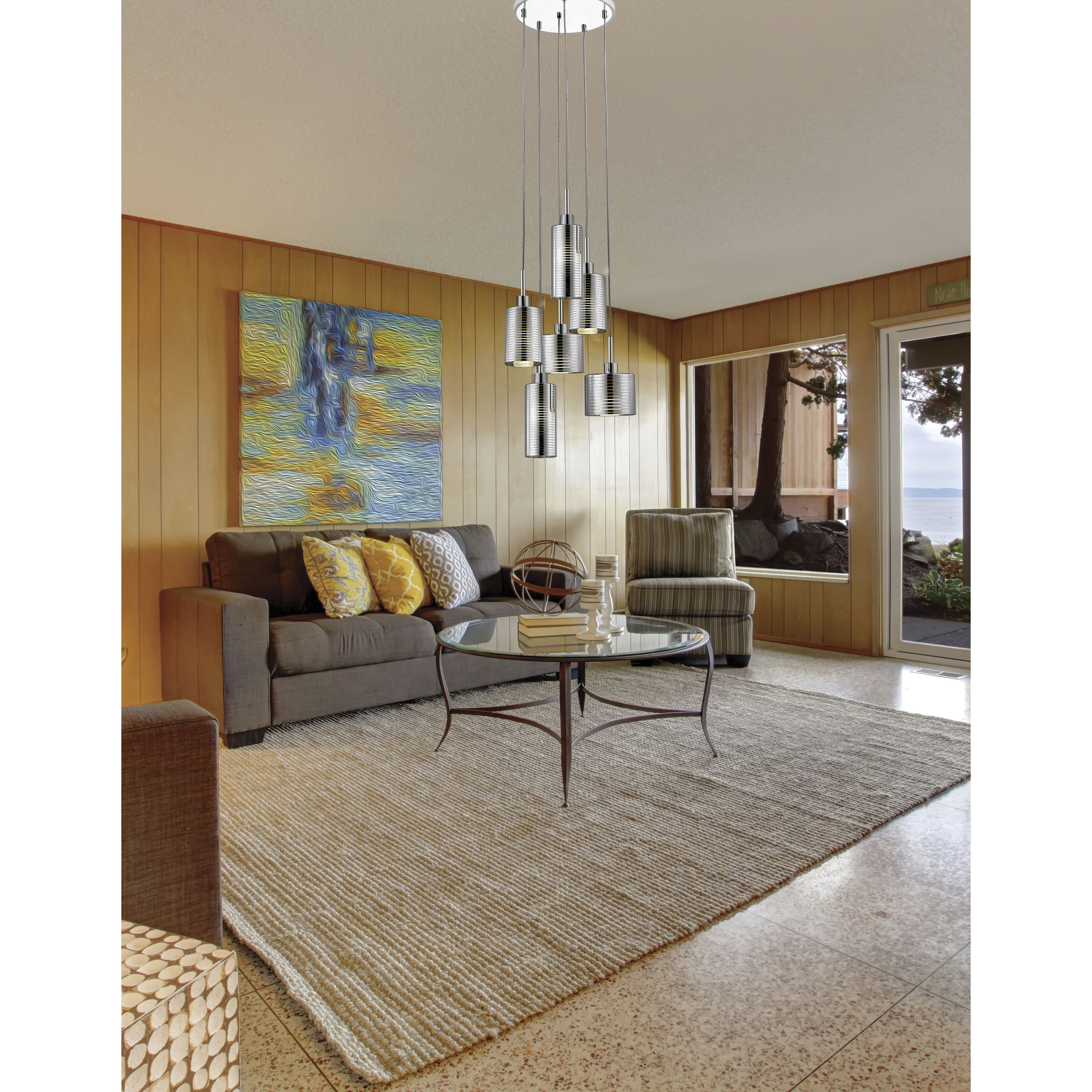 Sempter 6 Light 18 inch Chrome Chandelier Ceiling Light