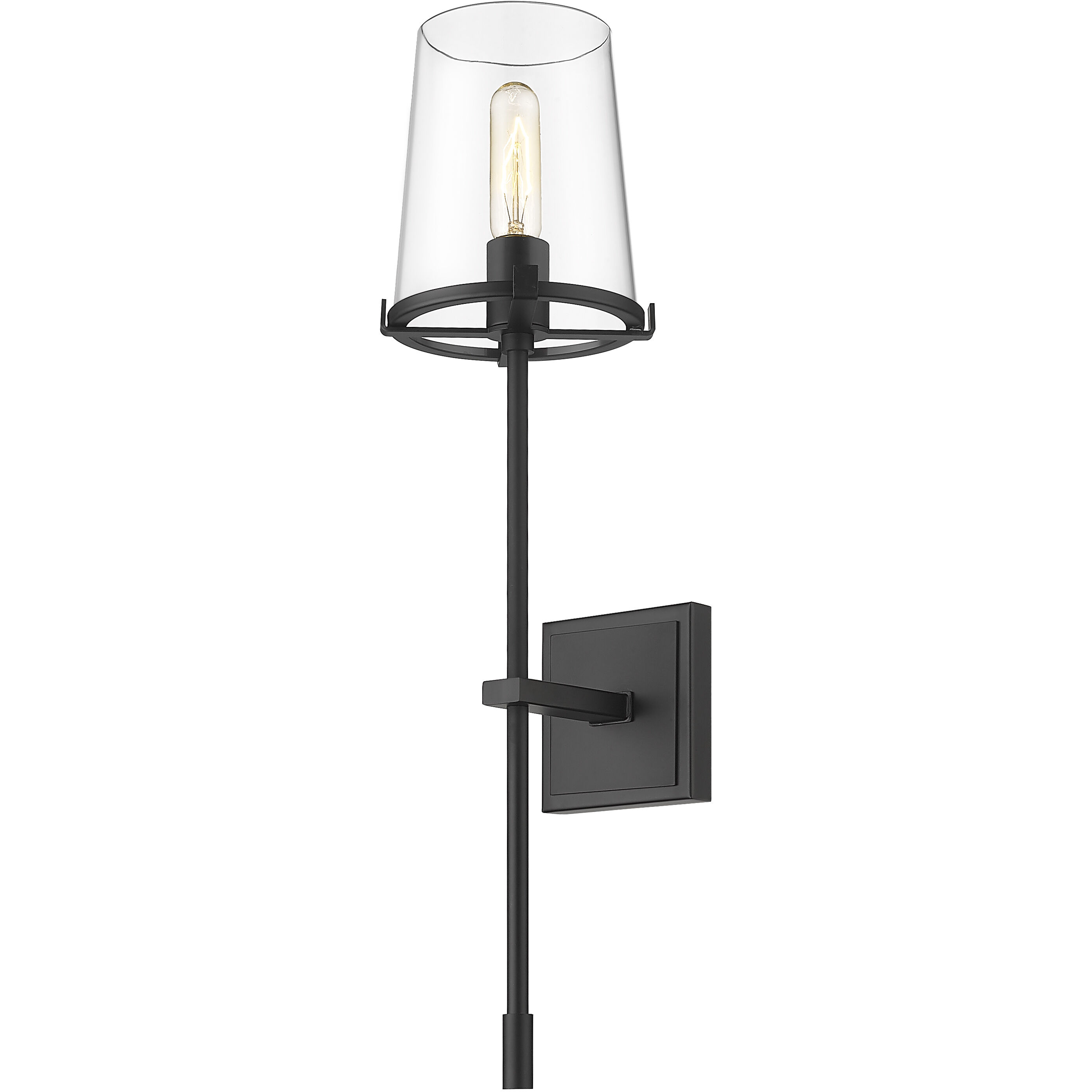 Callista 1 Light 6.5 inch Matte Black Wall Sconce Wall Light