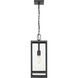 Nuri 1 Light 7.5 inch Black Outdoor Chain Mount Ceiling Fixture