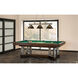 Cordon 3 Light 57.25 inch Brushed Nickel Billiard Ceiling Light in Smoke Acrylic