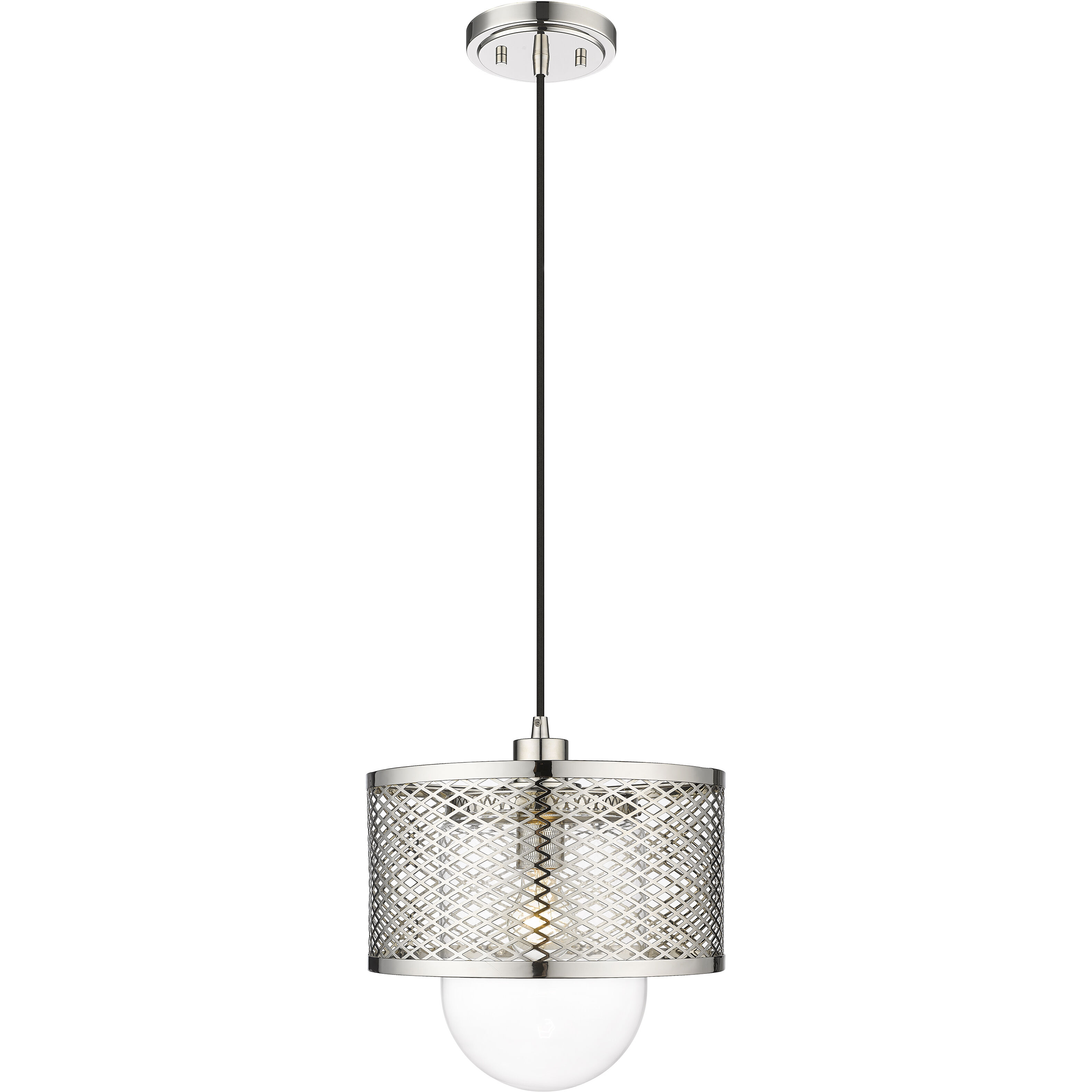 Kipton 1 Light 11 inch Polished Nickel Pendant Ceiling Light