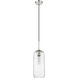 Monty 1 Light 5.25 inch Brushed Nickel Pendant Ceiling Light
