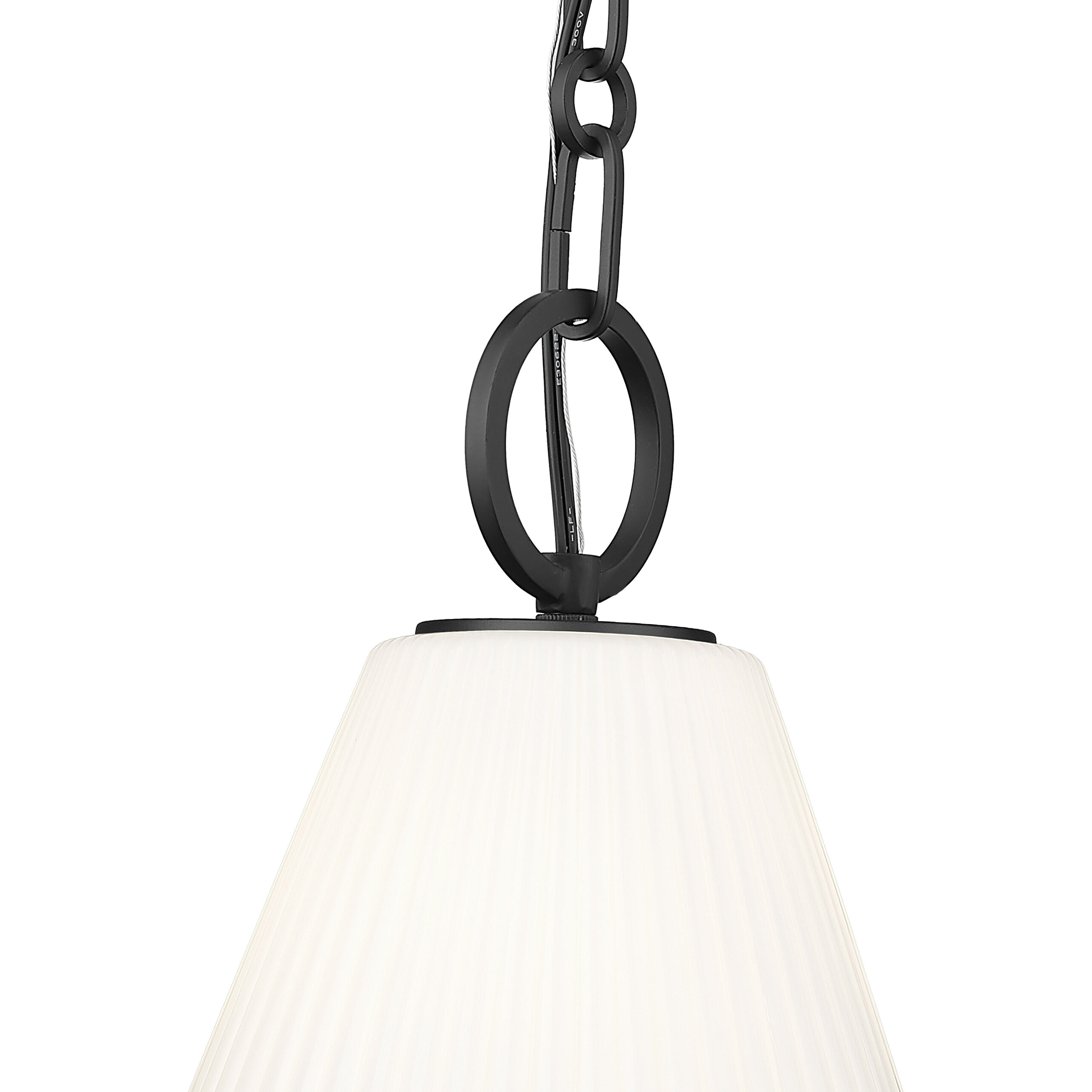 Alaric 1 Light 10 inch Matte Black Pendant Ceiling Light