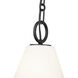 Alaric 1 Light 10 inch Matte Black Pendant Ceiling Light