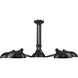 Bellamy 5 Light 52 inch Matte Black Semi Flush Mount Ceiling Light