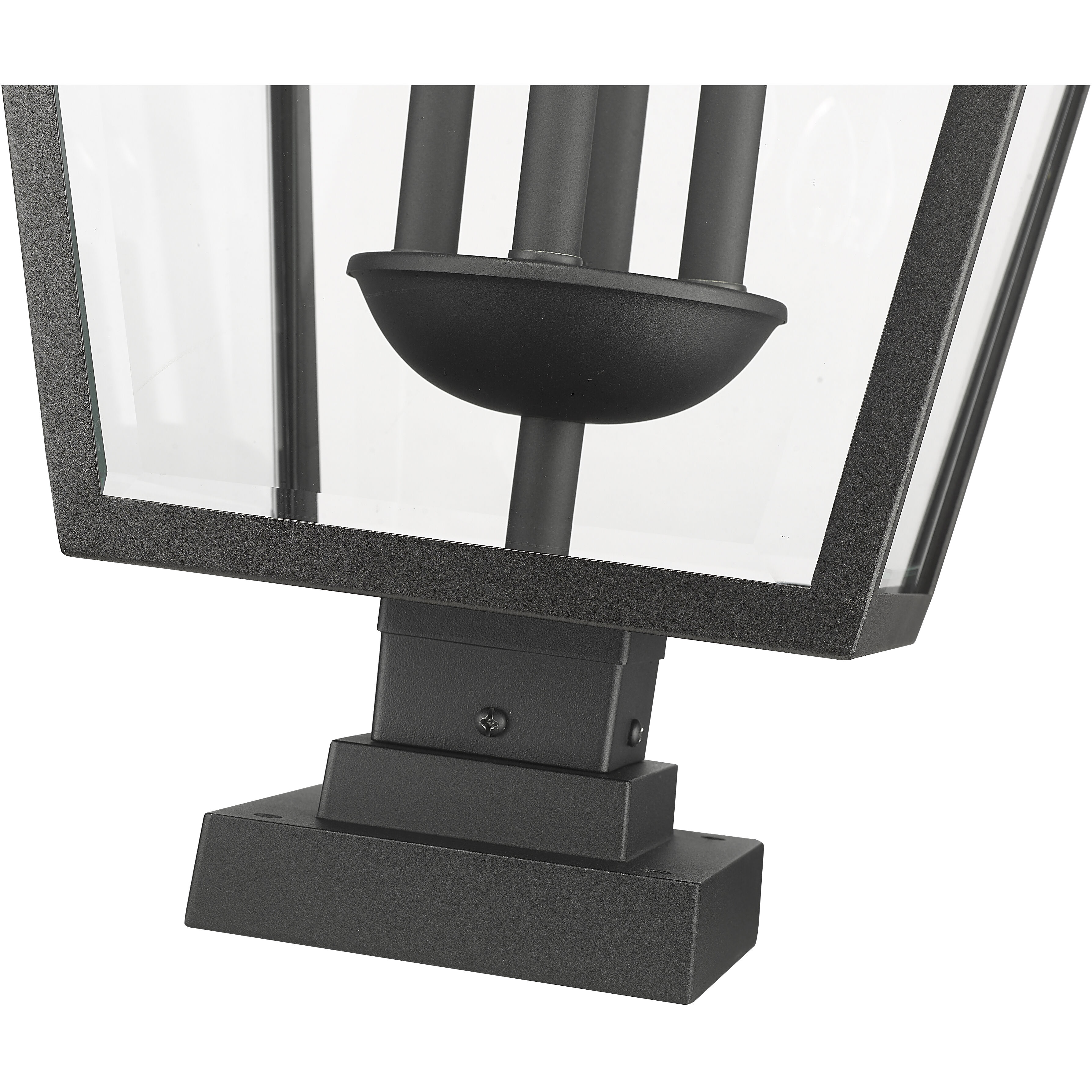 Talbot 4 Light 36.75 inch Black Outdoor Pier Mounted Fixture