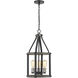 Kirkland 3 Light 12 inch Ashen Barnboard Pendant Ceiling Light