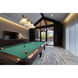 Cordon 3 Light 57.25 inch Rubbed Brass Billiard Ceiling Light in White Linen Glass