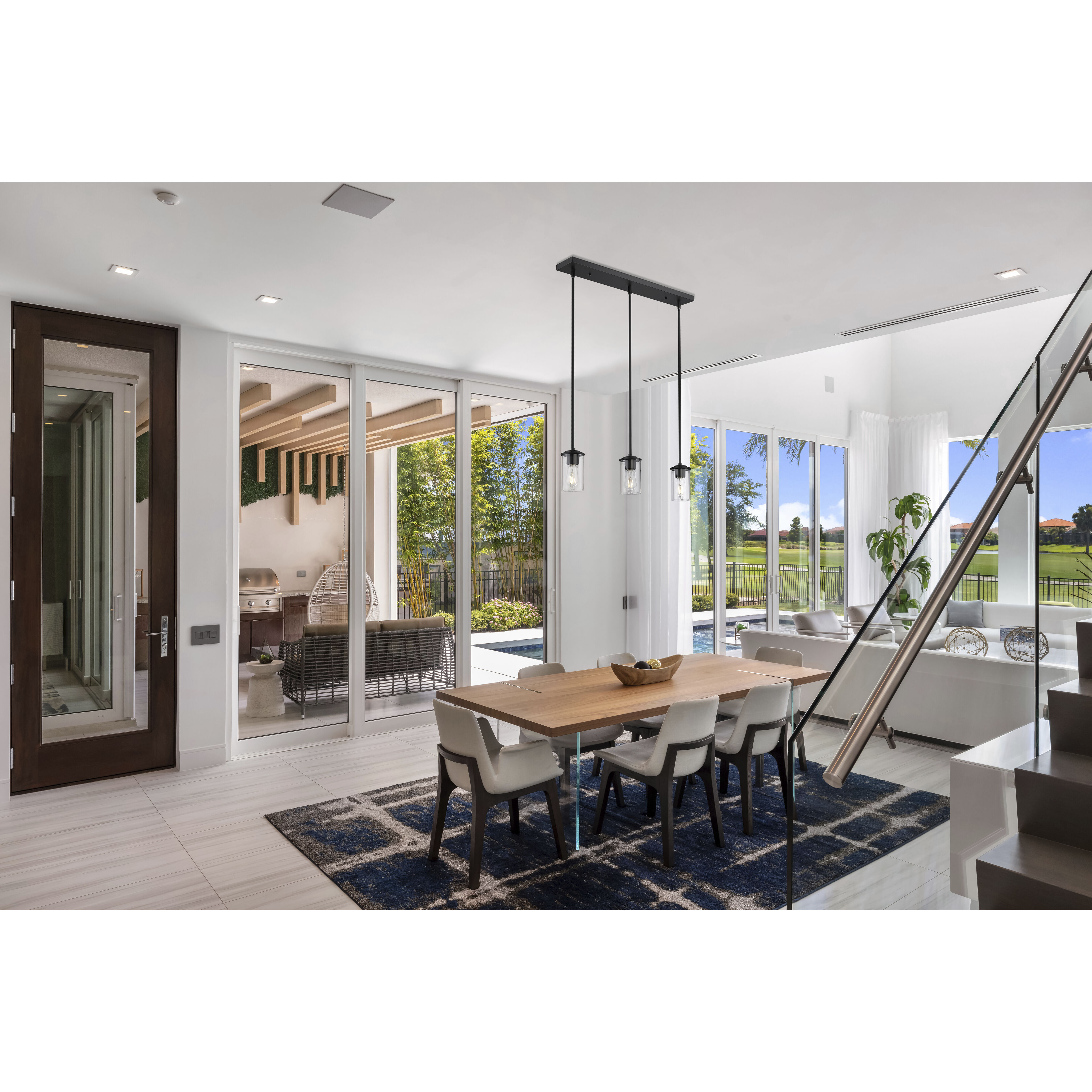 Thayer 3 Light 4.75 inch Matte Black Pendant Ceiling Light