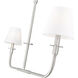 Tova 2 Light 45.75 inch Brushed Nickel Linear Chandelier Ceiling Light