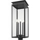 Nova 5 Light 34.25 inch Black Outdoor Post Mount Fixture