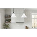 Fleur 1 Light 12 inch Matte Black Pendant Ceiling Light