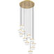 Renaud LED 28 inch Modern Gold Chandelier Ceiling Light