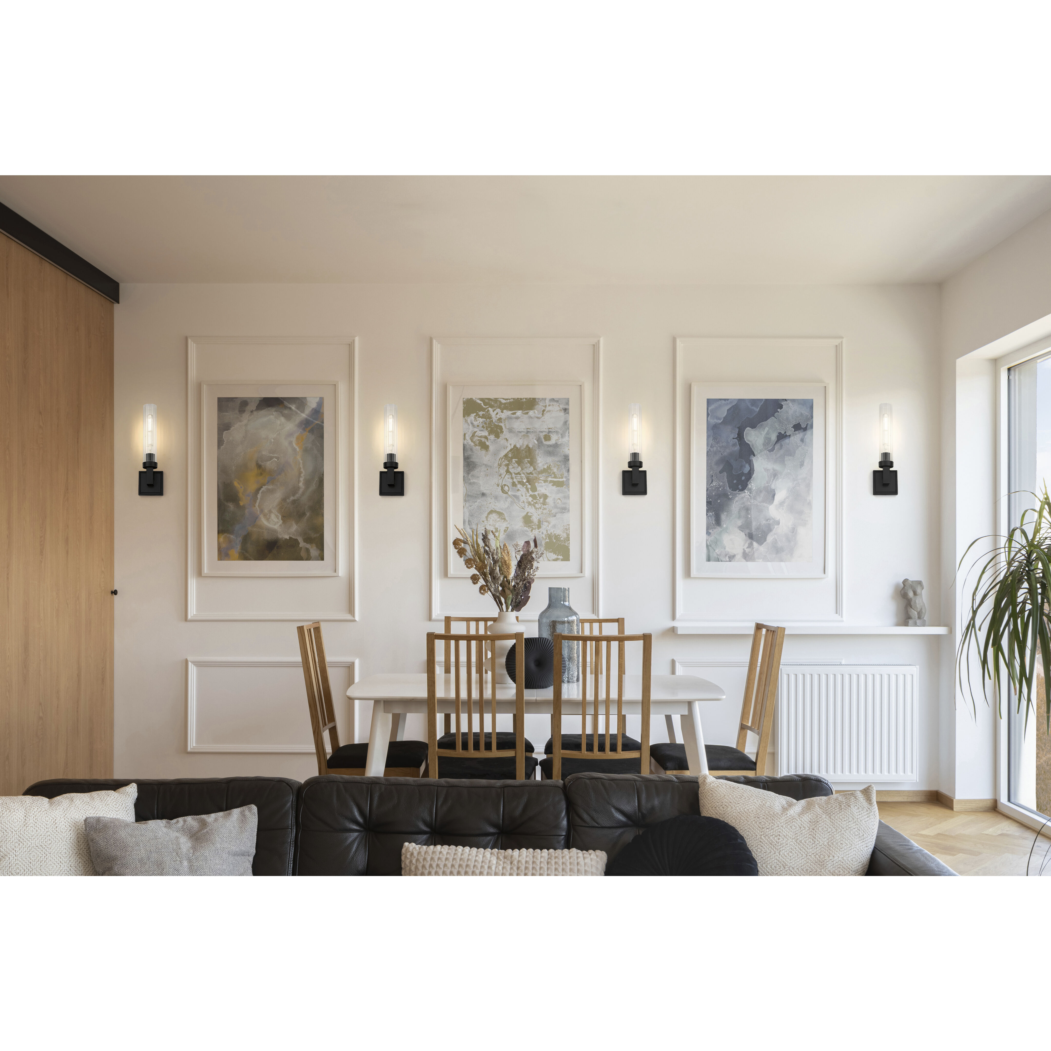 Beau Wall Sconce Wall Light in Matte Black