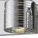 Sempter LED 20.5 inch Chrome Vanity Wall Light in 3, 6.61, Chrome Glass