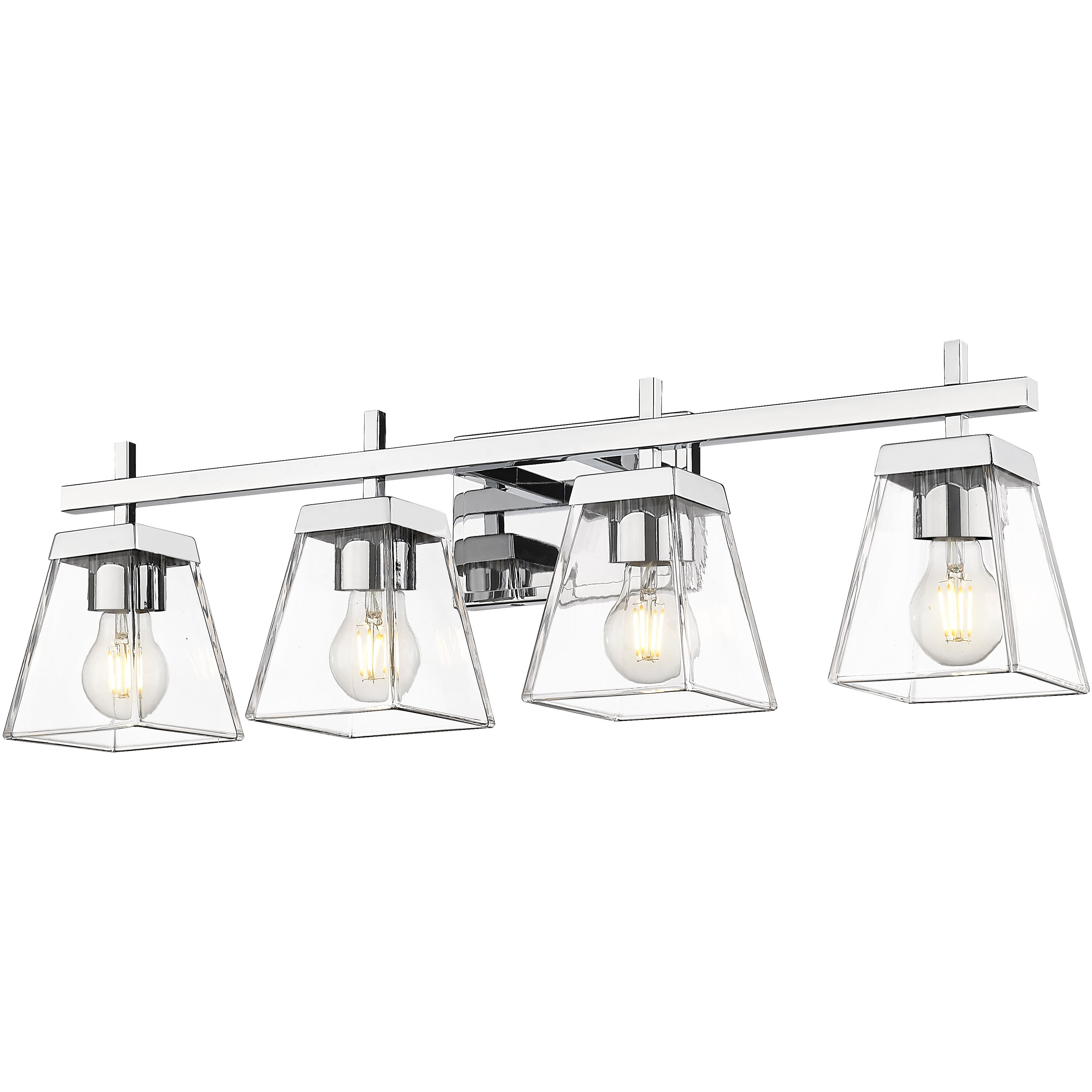 Lauren 4 Light 30.5 inch Chrome Vanity Wall Light