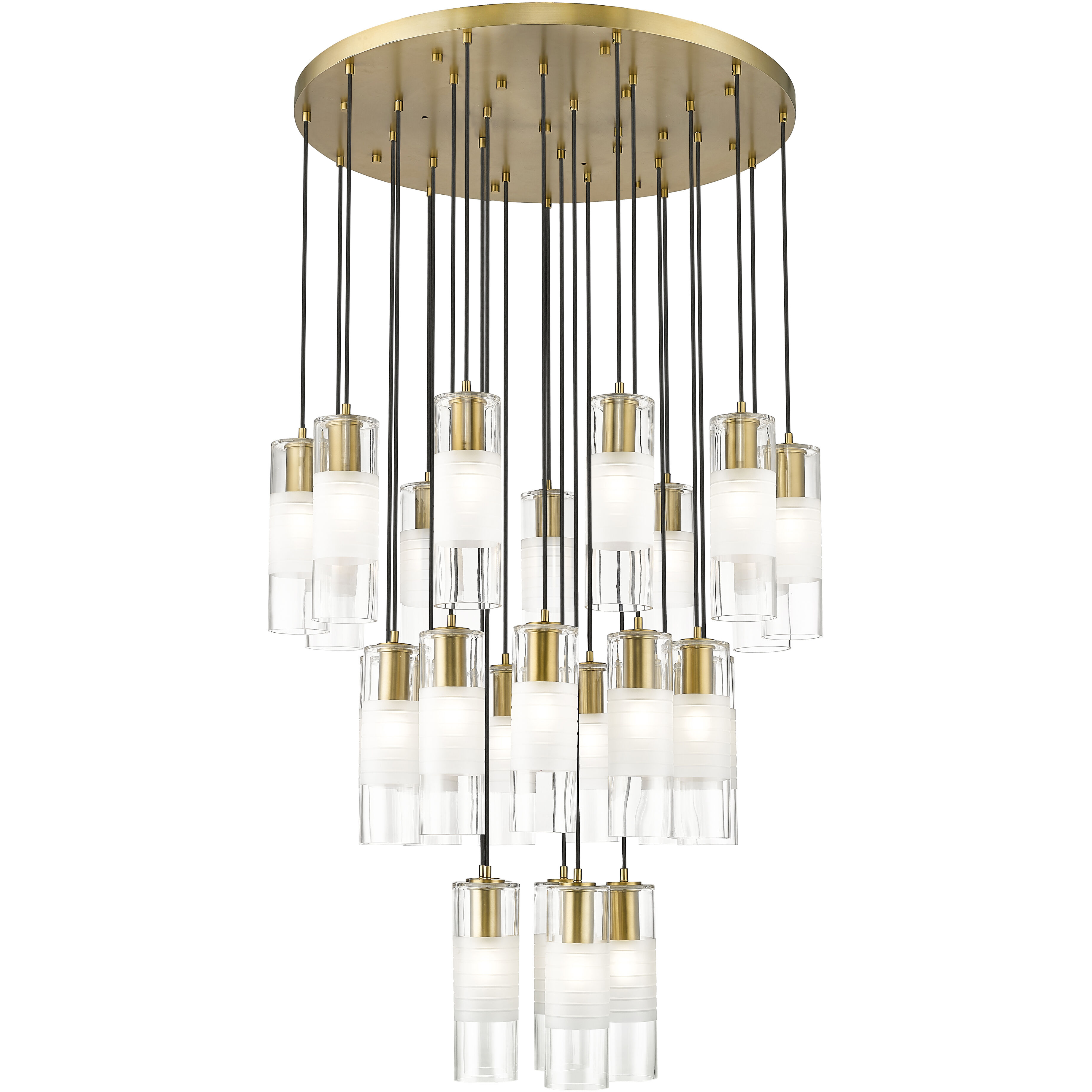 Alton 27 Light 36 inch Modern Gold Chandelier Ceiling Light
