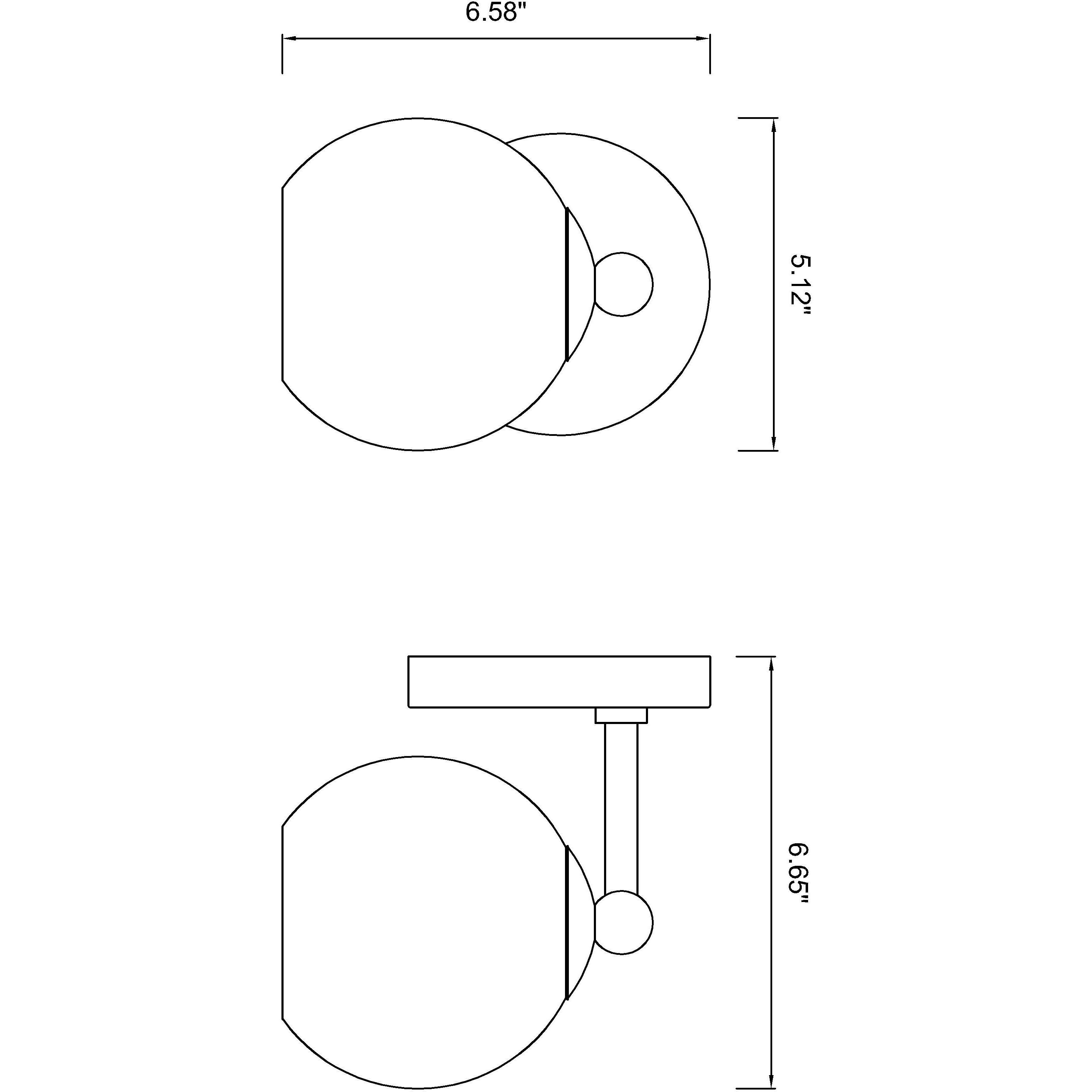 Neoma 1 Light 5.25 inch Matte Black Wall Sconce Wall Light