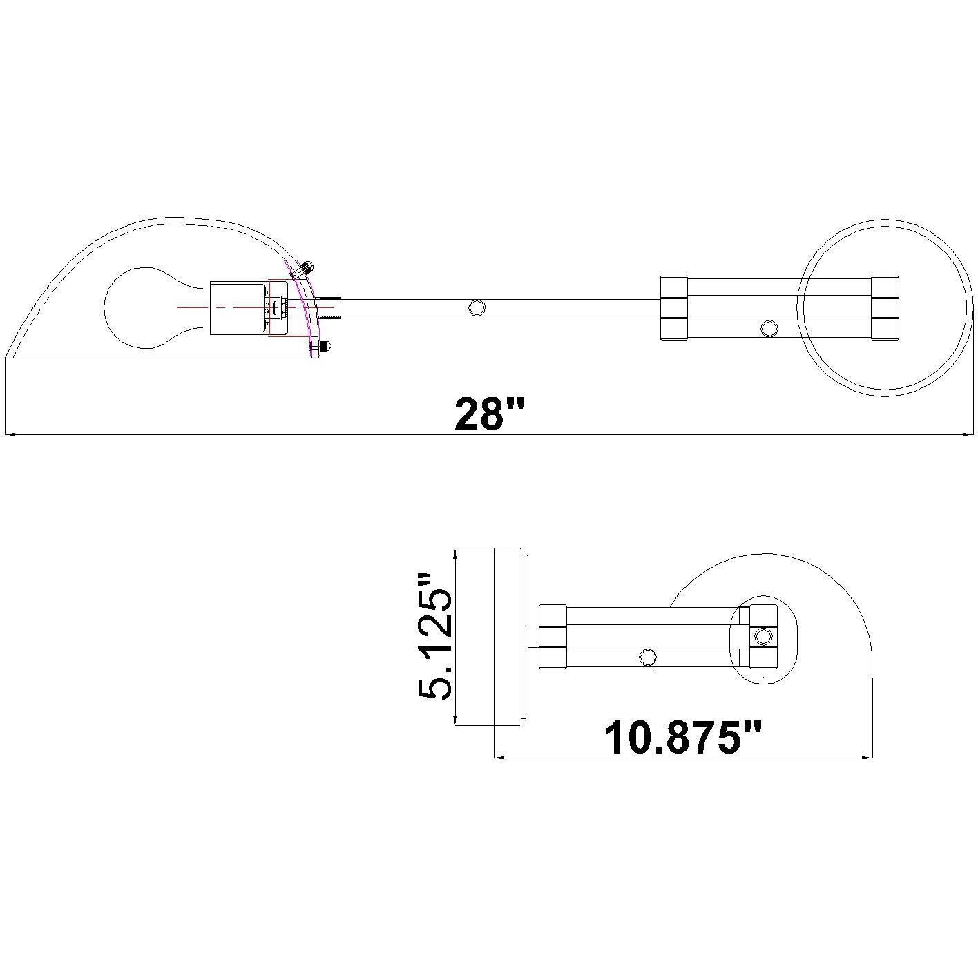 Breton Wall Sconce Wall Light in Modern Gold